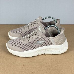 Skechers Slip-Ins Go Walk Flex Grand Entry Athletic Shoes Womens 7 Taupe